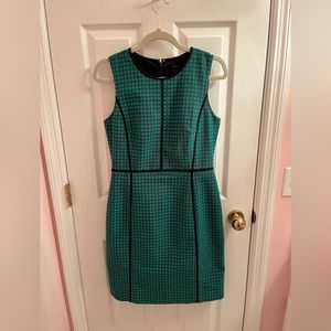Jcrew green work dress, size 6